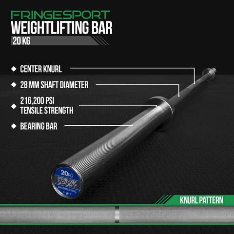 Fringe Sport Olympic Weightlifting Barbell 9 Fringe Sport Olympic Weightlifting Barbell - Image 9