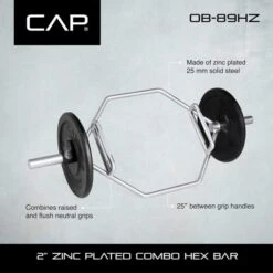 CAP OB-88HZ Hex Bar 10 CAP OB-88HZ Hex Bar -Fitness Equip Store 51174add1c52758f33d414ceaf3fe6ba 5d0a75508cb21 600x600 1