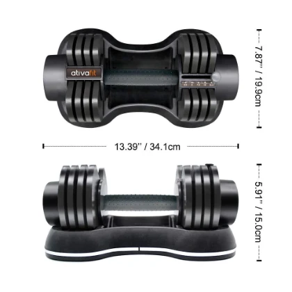 ATIVAFIT 27.5 LB GlideTech Adjustable Dumbbells 2 ATIVAFIT 27.5 LB GlideTech Adjustable Dumbbells - Image 2