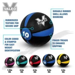 Valeo Rubber Medicine Balls -Fitness Equip Store b20bb95ab626d93fd976af958fbc61ba 5d0a750e6f056 600x600 1